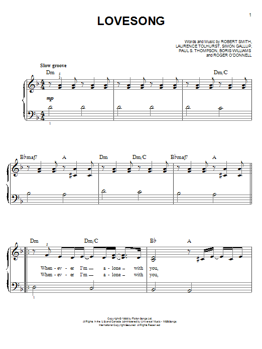 Produktgalerie: Seite 1 von 1 Lovesong, Adele, Klavier