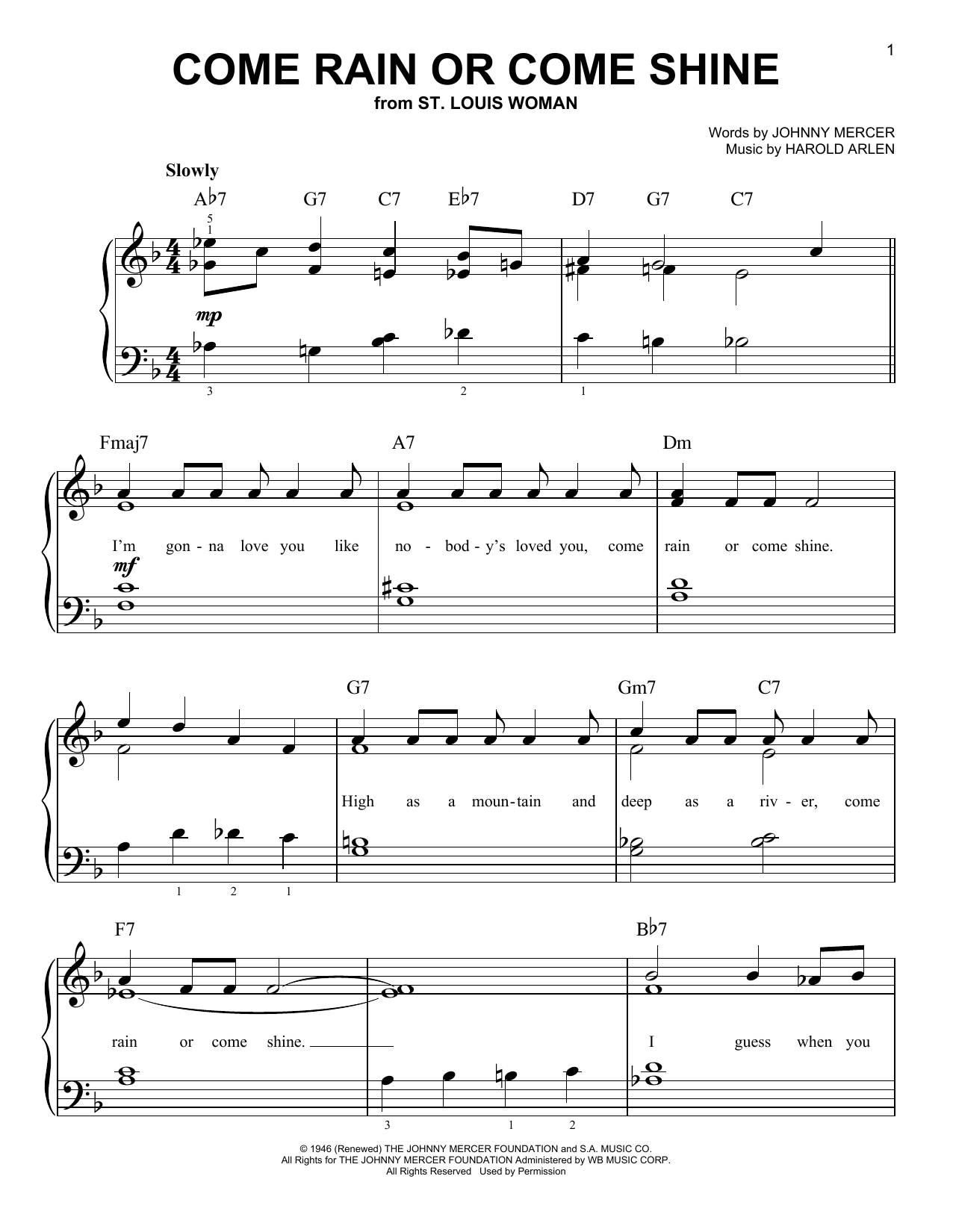 Produktbild zu: Come Rain Or Come Shine