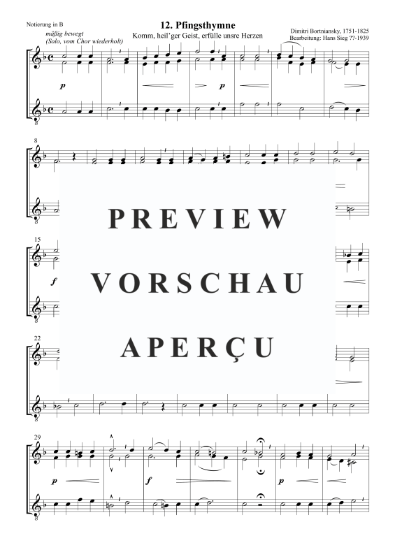 Produktgalerie: Seite 4 von 5 Pfingsthymne (Komm, heil’ger Geist, erfülle unsre Herzen), , Posaunenchor