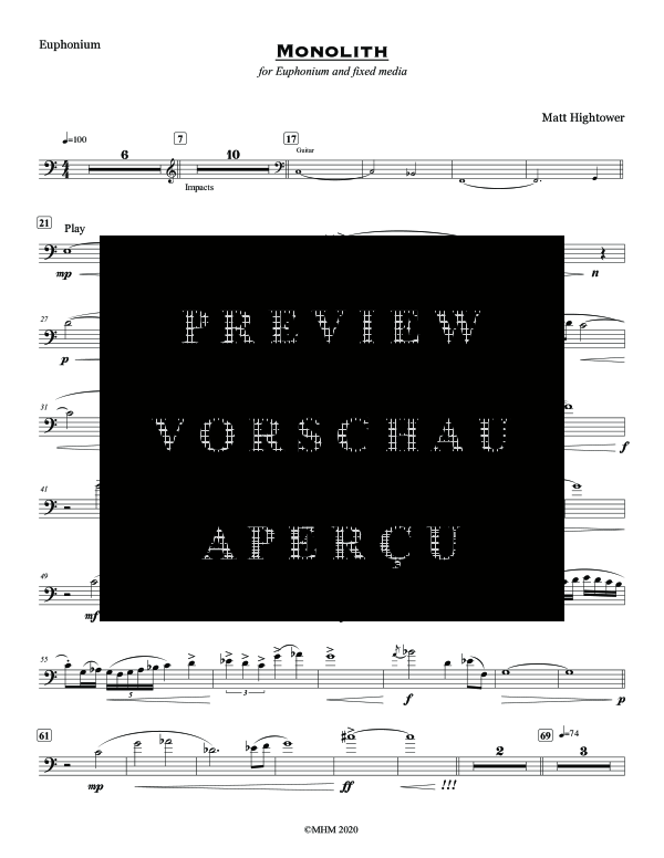 Product gallery: Page 5 of 8 Monolith, , (Euphonium Solo Backing Track)