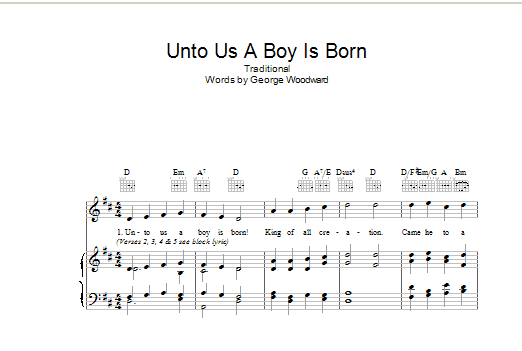 Produktbild zu: Unto Us A Boy Is Born