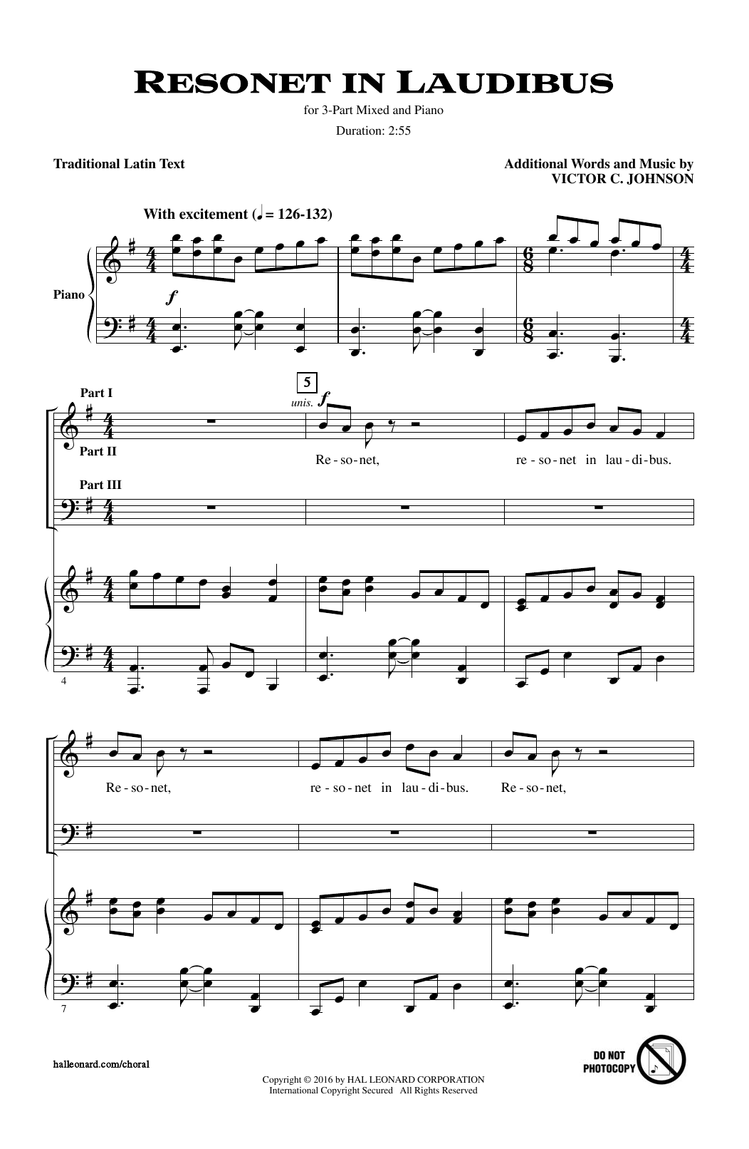 Produktgalerie: Seite 1 von 1 Resonet In Laudibus, Victor C. Johnson, Chor