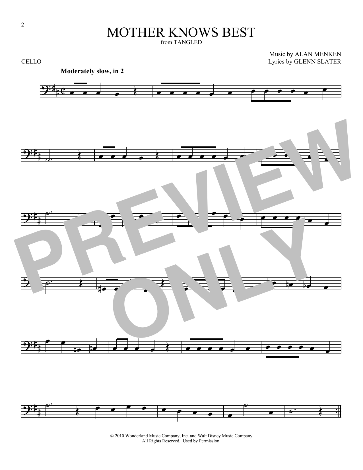 Product picture to:  Mother Knows Best (from Disney's Tangled) - Donna Murphy