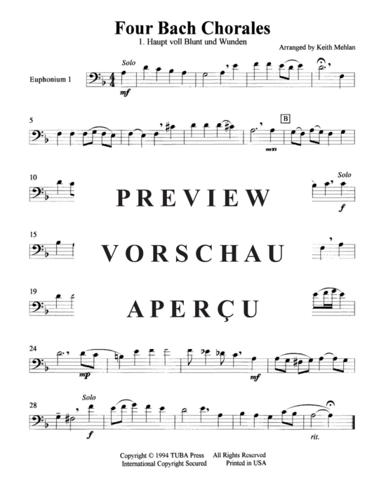 Product gallery: Page 13 of 21 Four Bach Chorales , , (Tuba Quartett EETT)