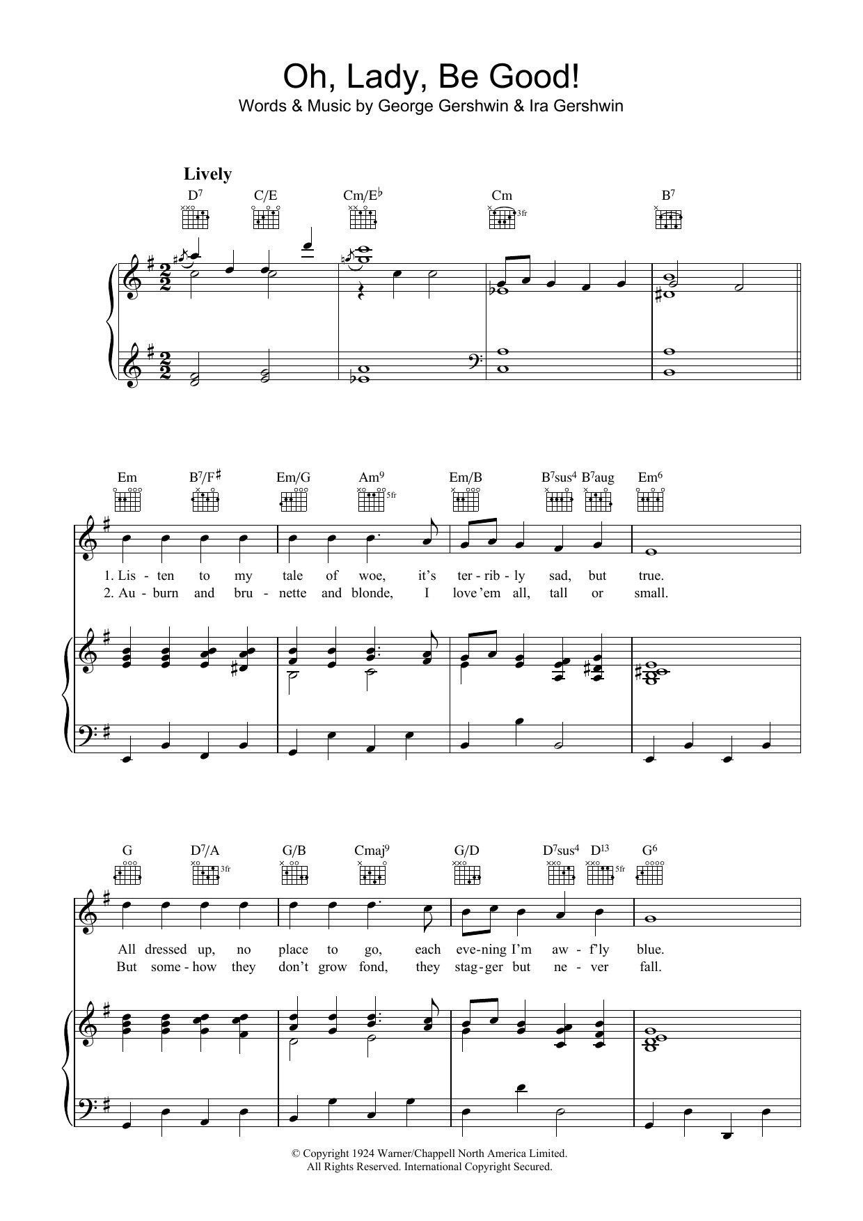 Produktbild zu: Oh, Lady, Be Good
