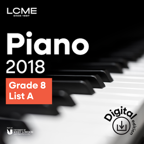 cover: Allegro, D. 537 (LCME Piano 2018 Grade 8 List A), Franz Schubert, Klavier