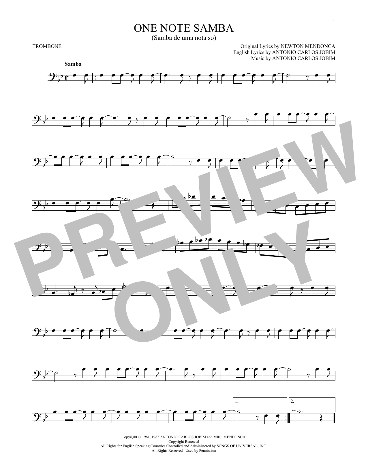 Product gallery: Page 1 of 1 One Note Samba (Samba De Uma Nota So), Antonio Carlos Jobim