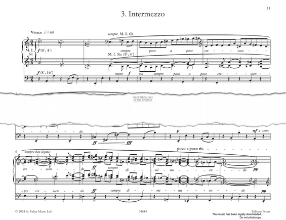 Product gallery: Page 1 of 1 Intermezzo (from 'Twelve Pieces' Op.59, Vol I), Max Reger
