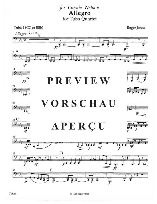 Product gallery: Page 18 of 19 Allegro , , (Tuba Quartet ETTT or TTTT)