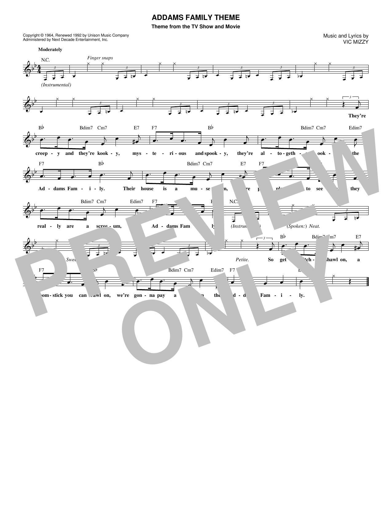 Produktbild zu: The Addams Family Theme