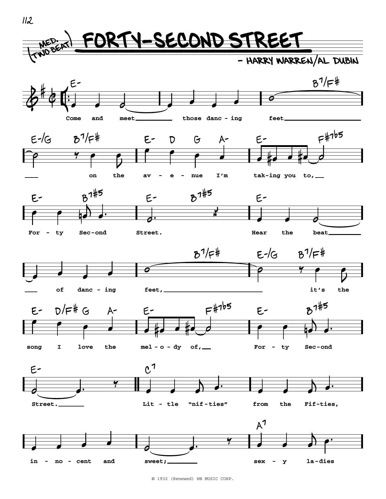 Produktbild zu: Forty-Second Street (High Voice) (from 42nd Street)