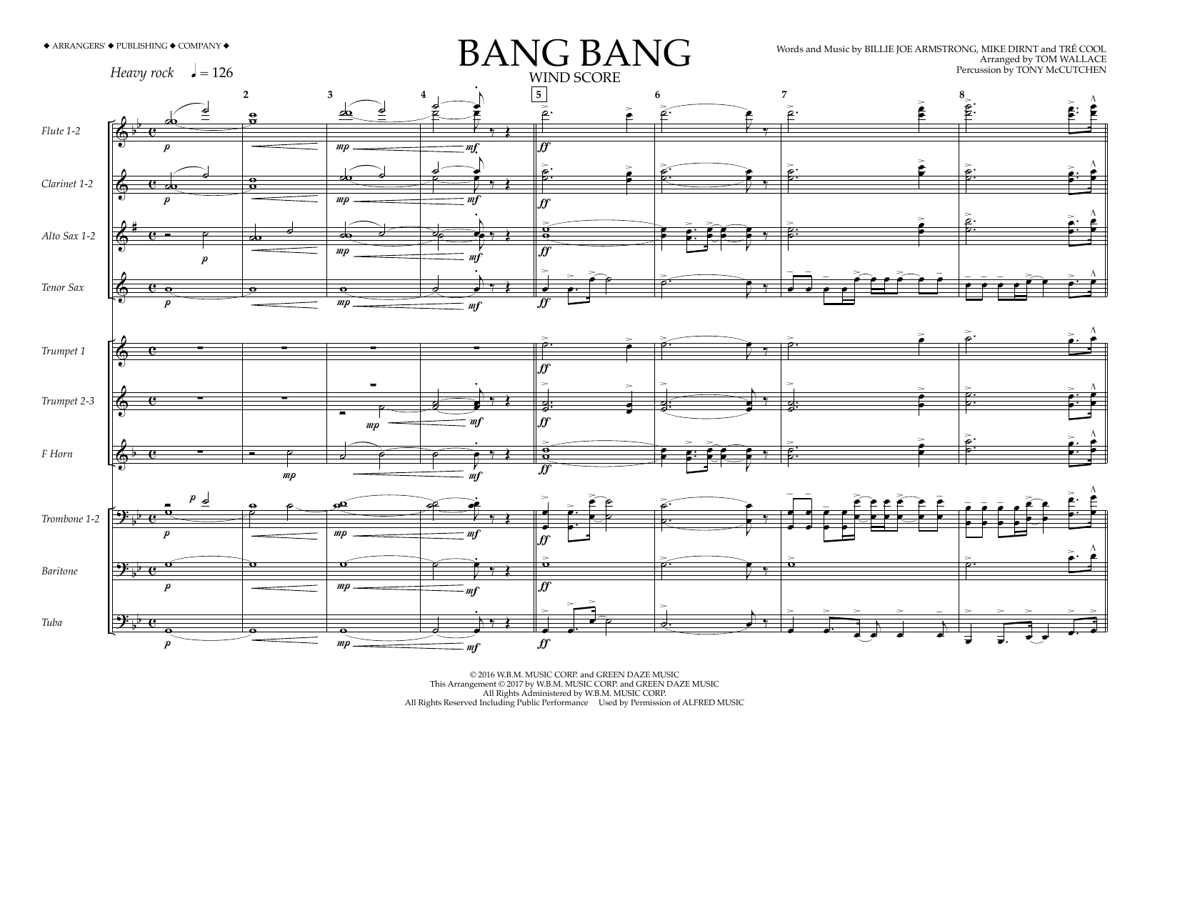Product picture to: Bang Bang - Wind Score