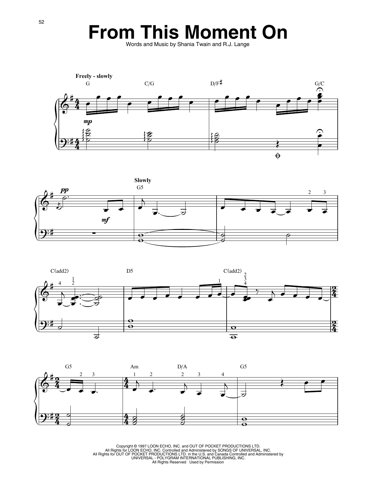 Produktgalerie: Seite 1 von 1 From This Moment On, Shania Twain, Harfe