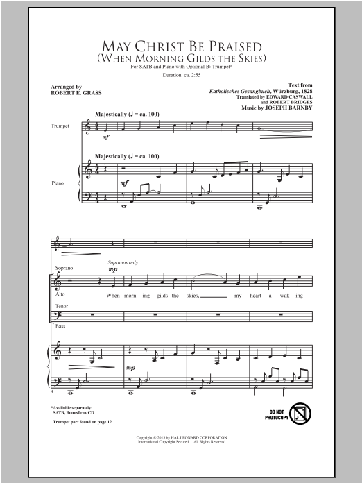 Produktbild zu: May Christ Be Praised