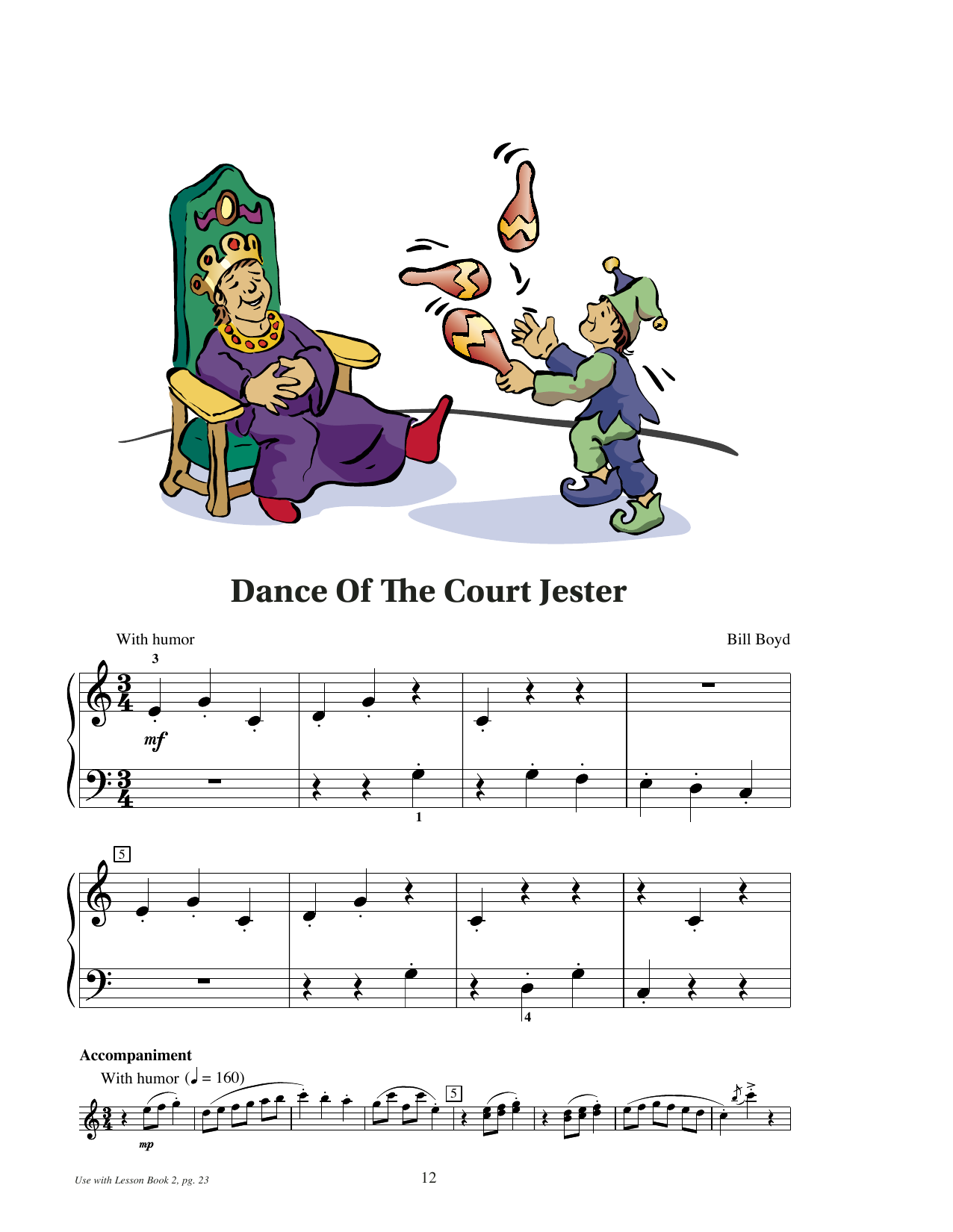 Produktgalerie: Seite 1 von 1 Dance Of The Court Jester, Bill Boyd, Klavier