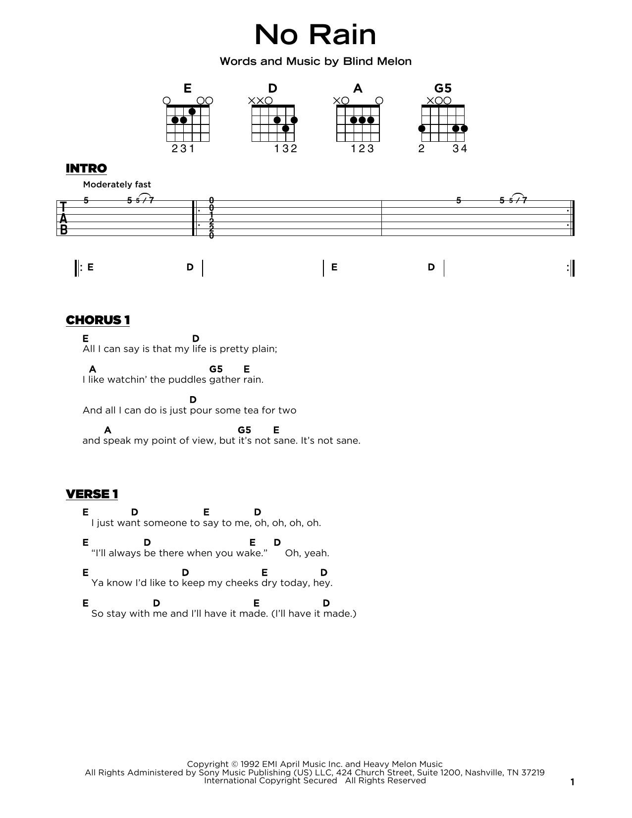 Produktgalerie: Seite 1 von 1 No Rain, Blind Melon, Gitarre