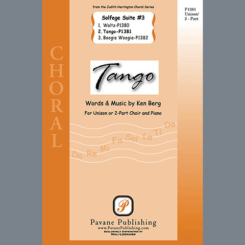 cover: Tango (from "Solfege Suite #3"), Ken Berg, Chor