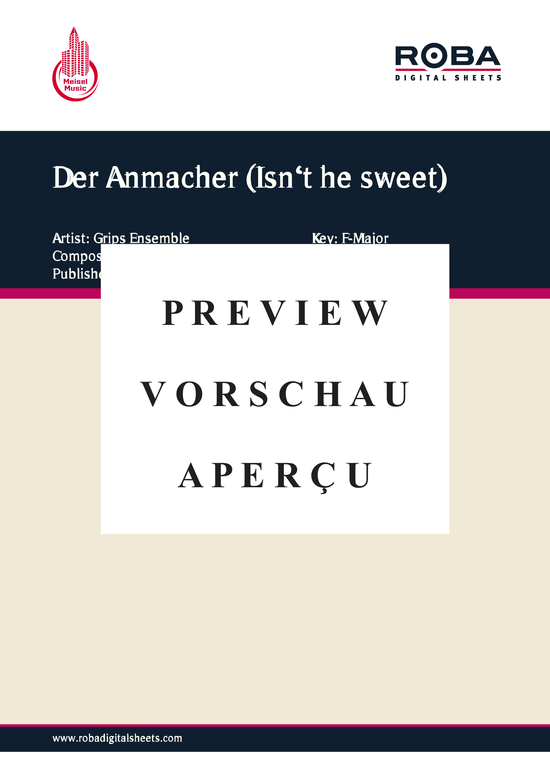 gallery: Der Anmacher (Isnt he sweet) , 	Grips Ensemble,  (Klavier + Gesang)