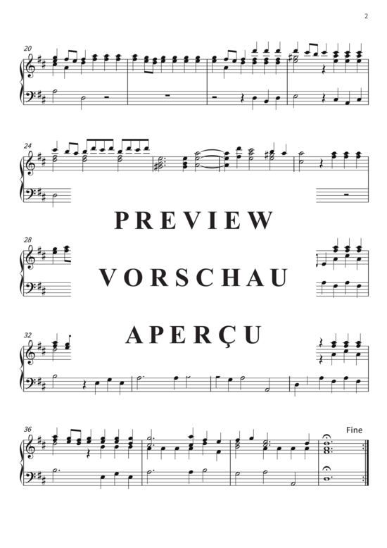 gallery: Allegro - Suite 2, Nr. 12 aus Händels Wassermusik , , (Klavier Solo)