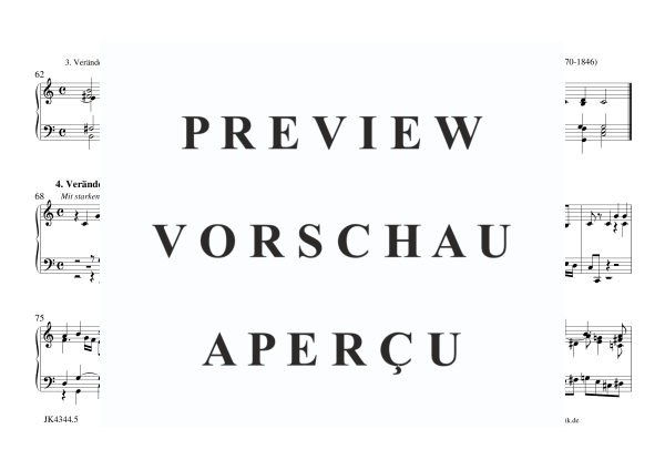 Produktgalerie: Seite 6 von 8 Valet will ich dir geben Op,77 Nr.5, , Orgel Solo