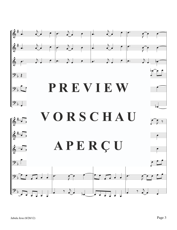 Produktgalerie: Seite 5 von 11 Jabula Jesu, , BlechblÀser Sextett