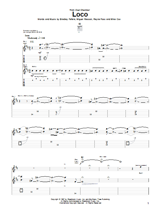 Produktgalerie: Seite 1 von 1 Loco, Coal Chamber, Gitarre