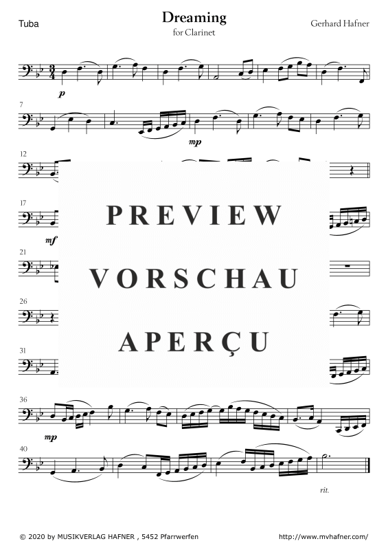 gallery: Dreaming, , (Melodieinstrument und Klavier/Orgel)