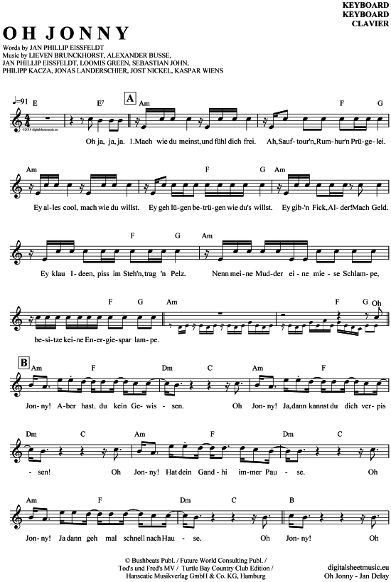 Product gallery: Page 1 of 4 Oh Jonny , Delay, Jan, (Keyboard)