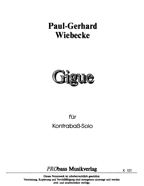 Product picture to: Gigue