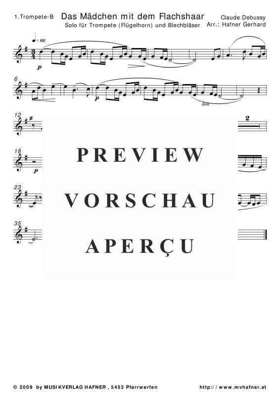 Produktgalerie: Seite 4 von 11 Das Mädchen mit dem Flachshaar, , (Blechbläser Quintett)