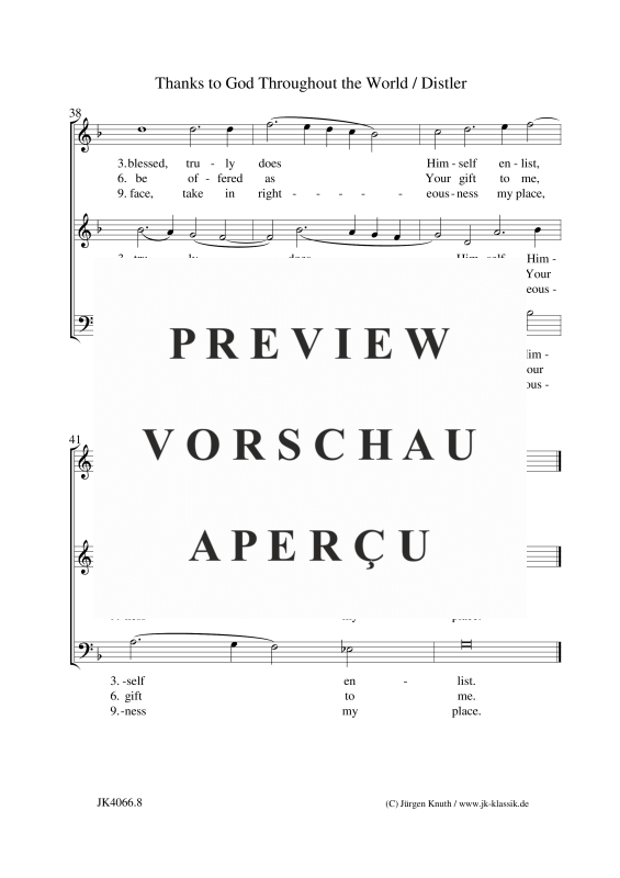 gallery: Thanks to God Throughout the World (The Year Cycle, Op. 5 No. 8), , (Gemischter Chor 3-st. SAT)