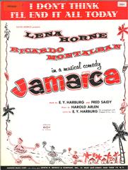 cover: I Don't Think I'll End It All Today (from 'Jamaica'), Lena Horne