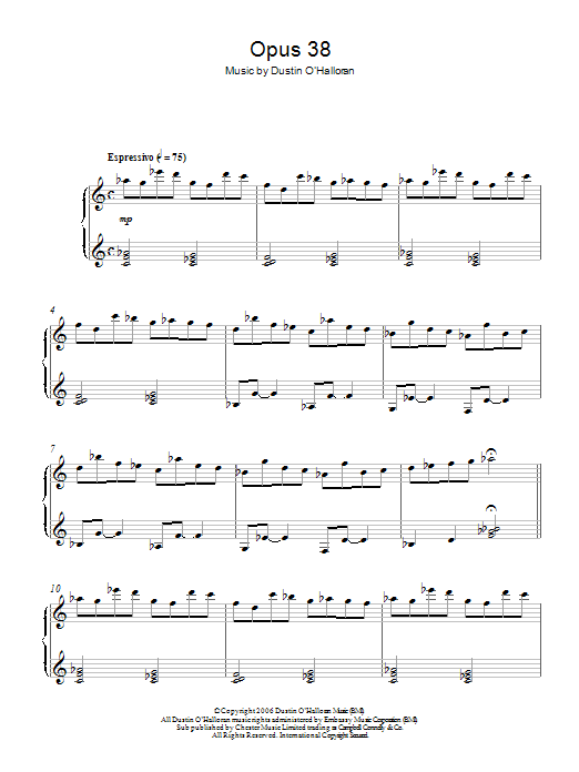 Product gallery: Page 1 of 1 Opus 38, Dustin O'Halloran