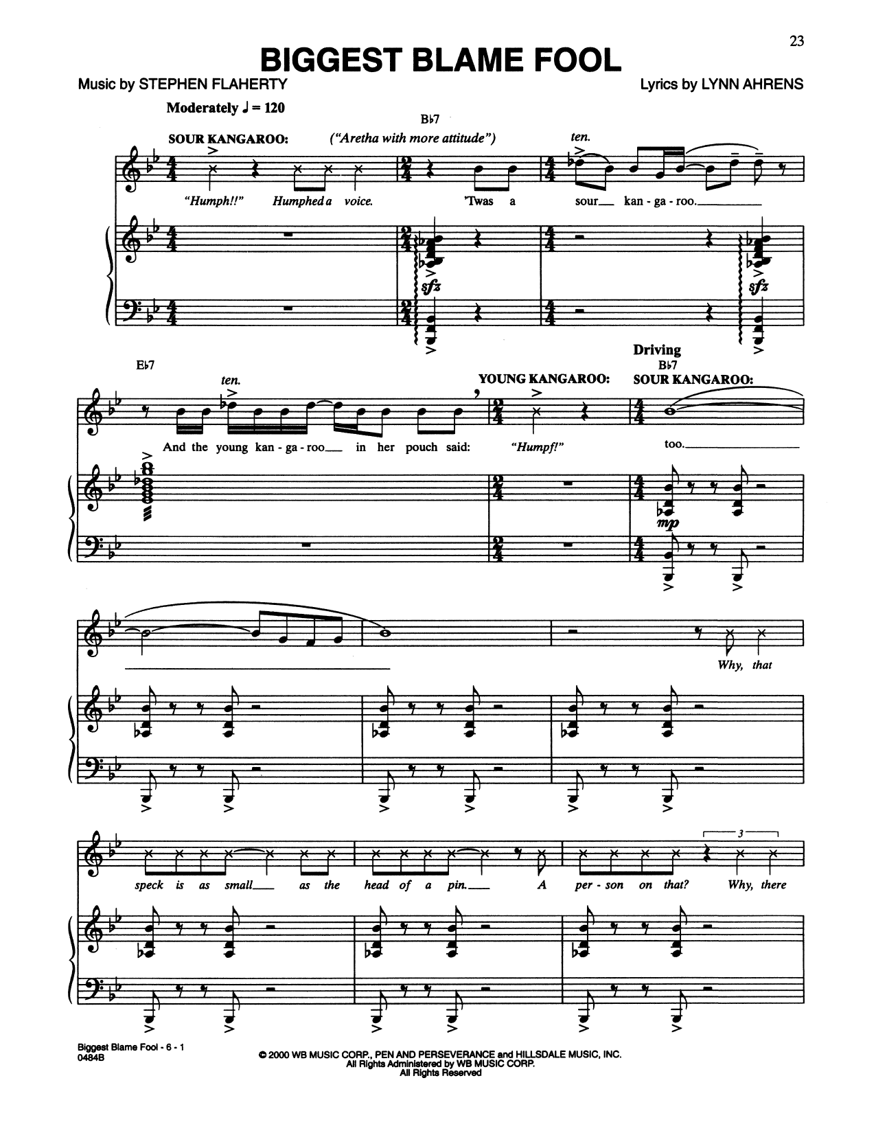Produktbild zu: Biggest Blame Fool (from Seussical The Musical)