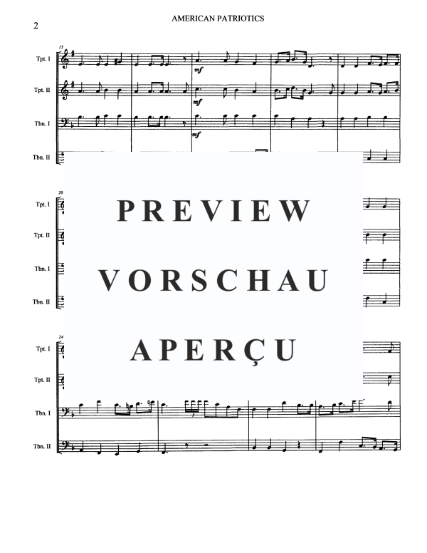 Produktgalerie: Seite 4 von 11 American Patriotics, , Blechbläser Quartett
