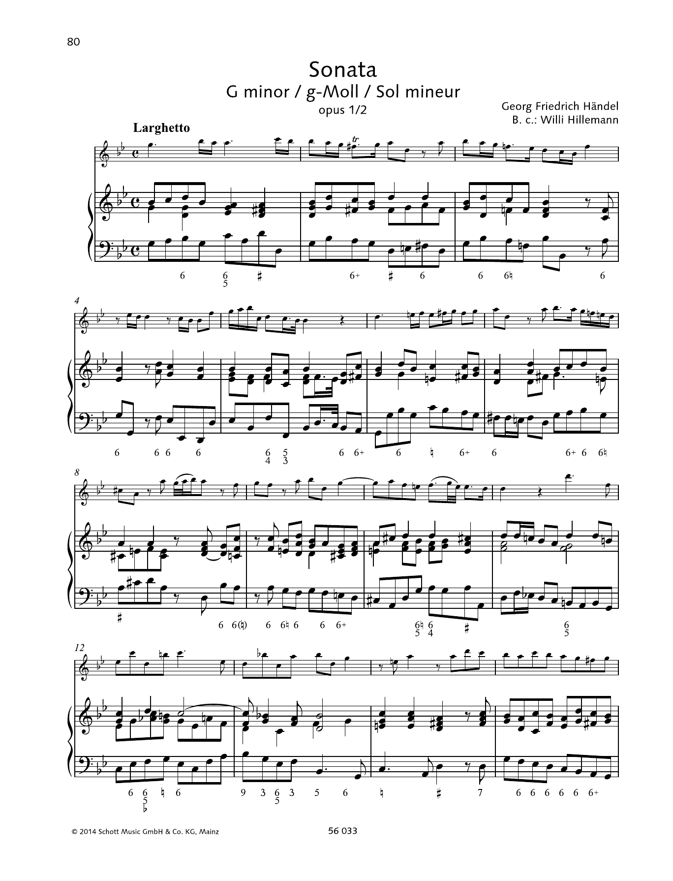 Produktbild zu: Sonata G minor