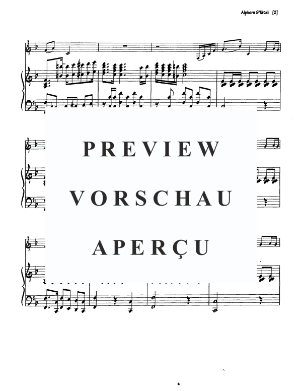 Produktgalerie: Seite 4 von 6 Alphorn G'fatzli, , Alphorn in F und Klavier