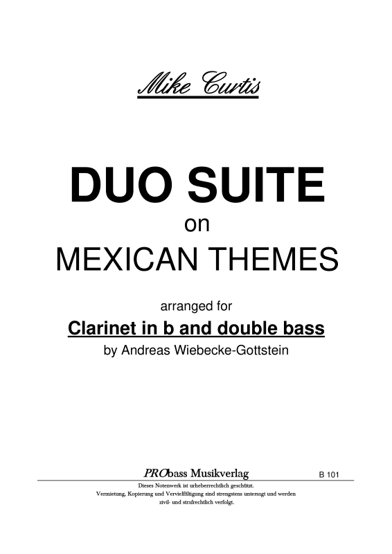 Produktbild zu: Duo Suite on Mexican Themes