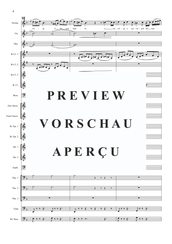 Produktgalerie: Seite 7 von 11 Casta Diva (aus Norma), , Sopran Solo und Blasorchester
