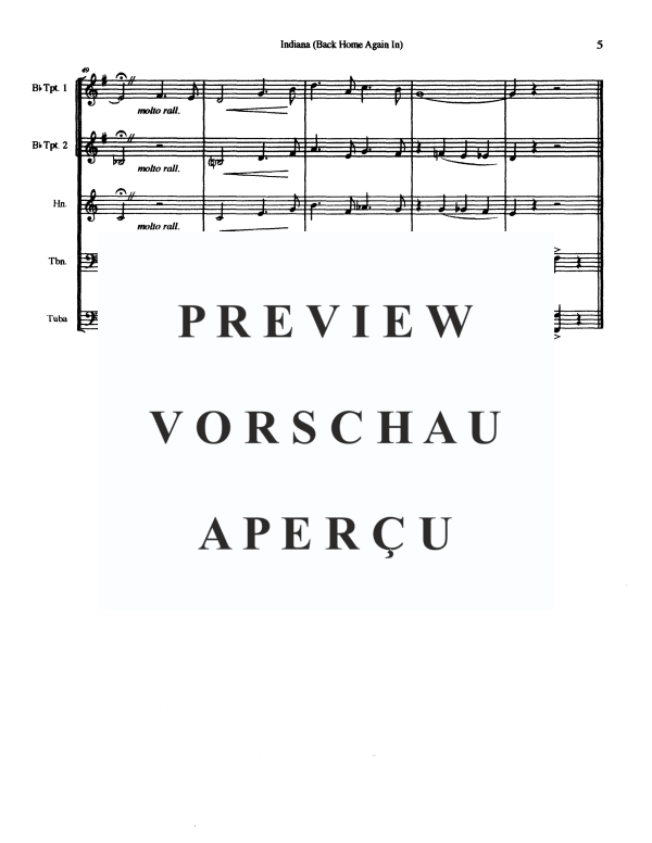 Product gallery: Page 7 of 11 Indiana, , Brass Quintet