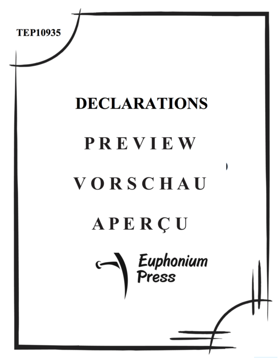 Produktgalerie: Seite 2 von 21 Declarations , , (Tuba Ensemble EEETTT)