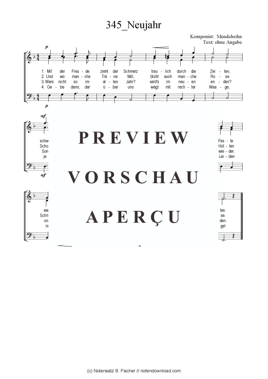Product picture to: Neujahr Mendelsohn