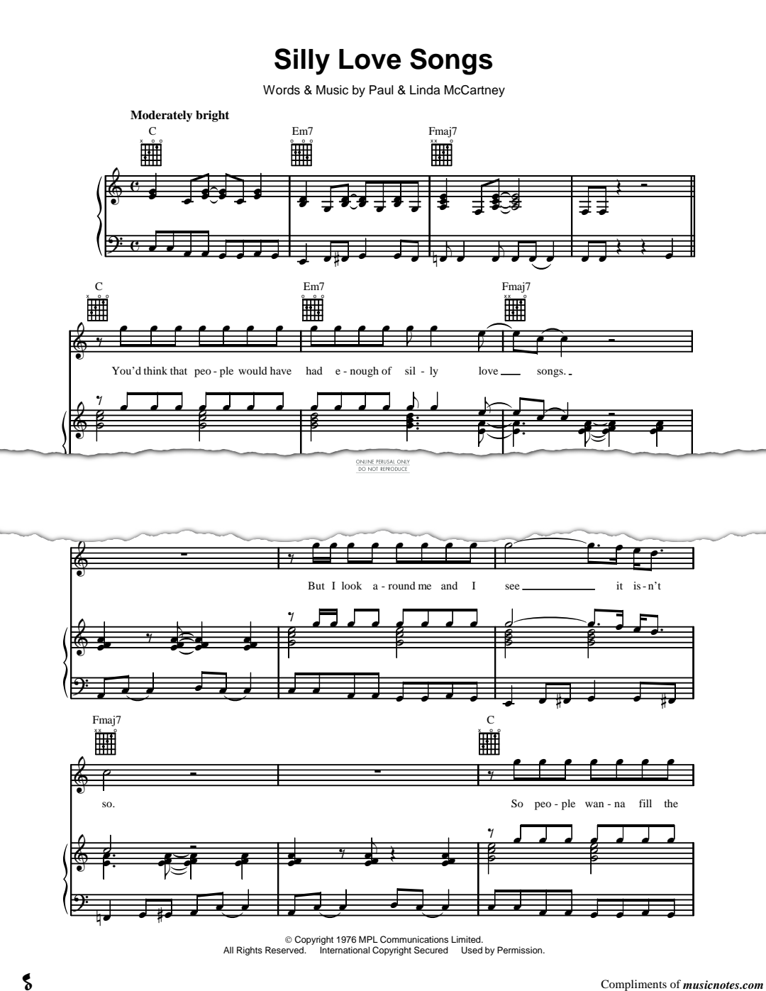 gallery: Silly Love Songs, Paul McCartney