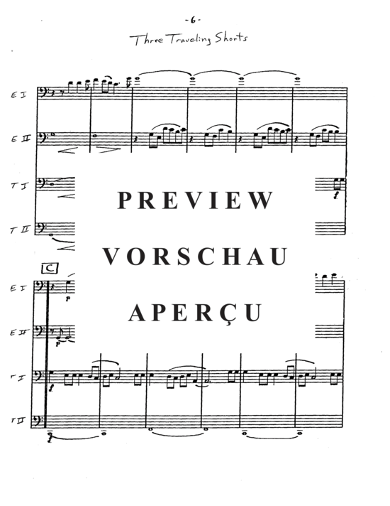 Product gallery: Page 8 of 21 Three Traveling Shorts , , (Tuba Quartett EETT)