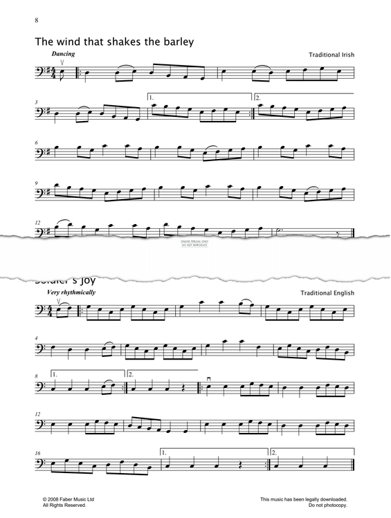 Produktgalerie: Seite 1 von 1 The Wind That Shakes The Barley, Irish Traditional, Violoncello