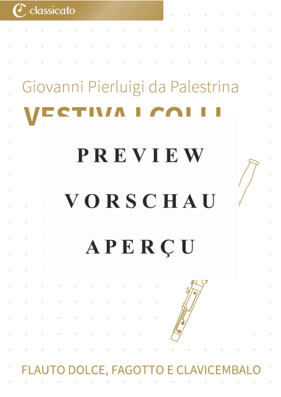 gallery: Vestiva i colli - I Colli Vestiti di Verde - Madrigale pastorale in tre voci, , Blockflöte, Fagott und Cembalo