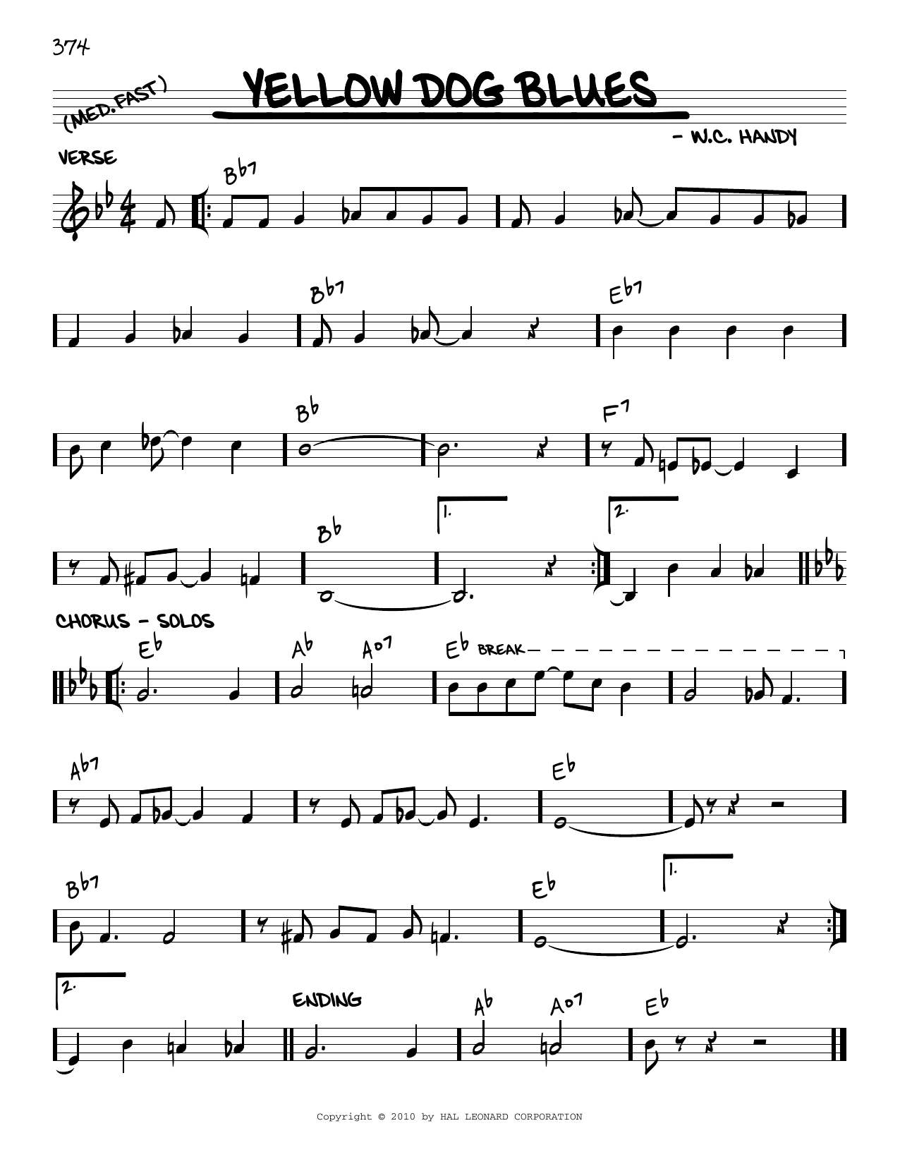 Product picture to: Yellow Dog Blues (arr. Robert Rawlins)