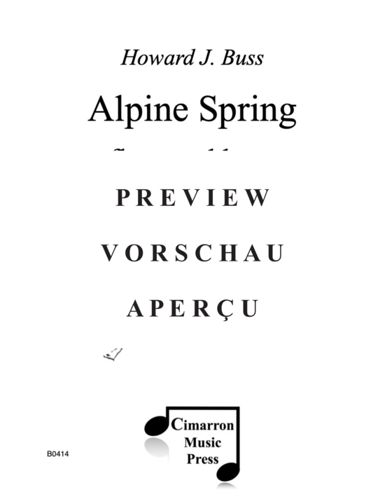 Produktgalerie: Seite 2 von 21 Alpine Spring , , (Flöte und Harfe)