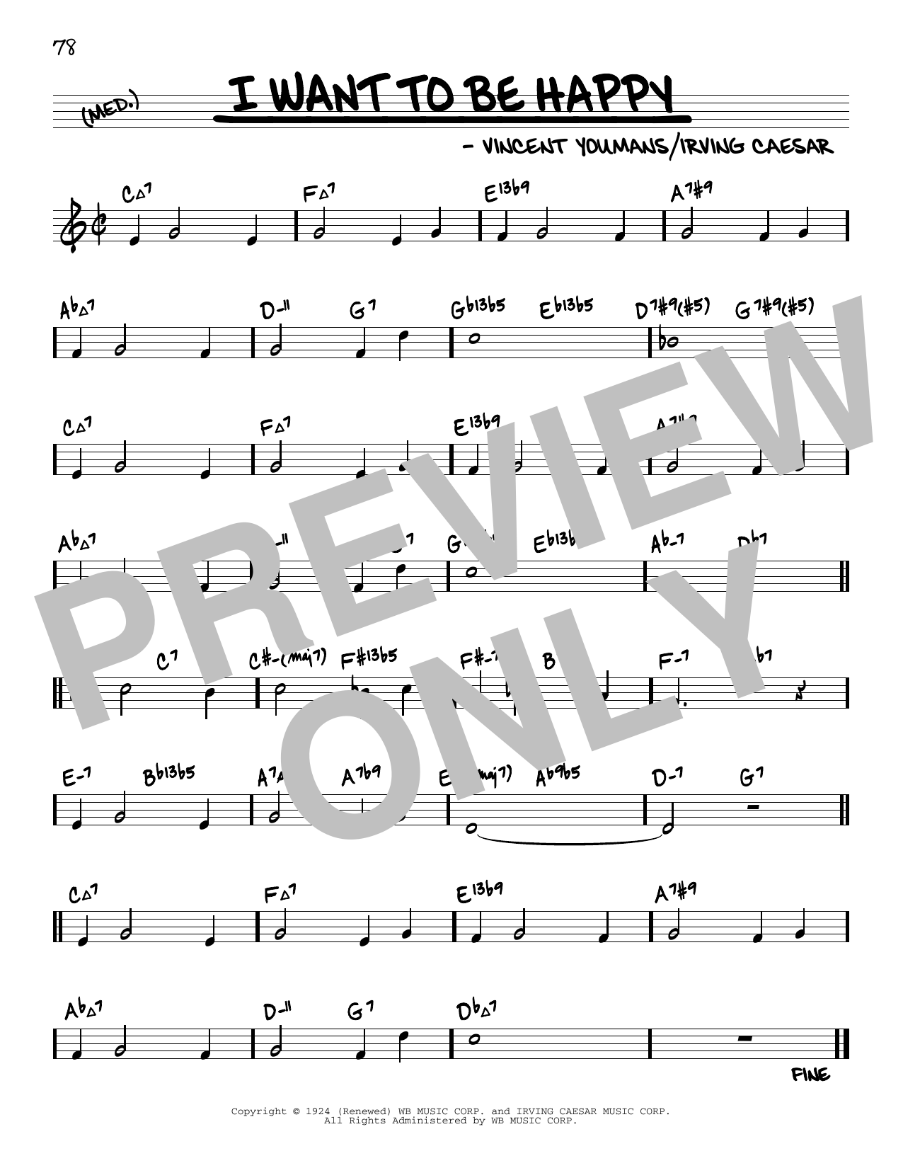 Product picture to: I Want To Be Happy (arr. David Hazeltine)