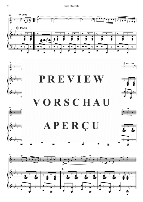 gallery: Hora Staccato, , (Trompete in B und Klavier)
